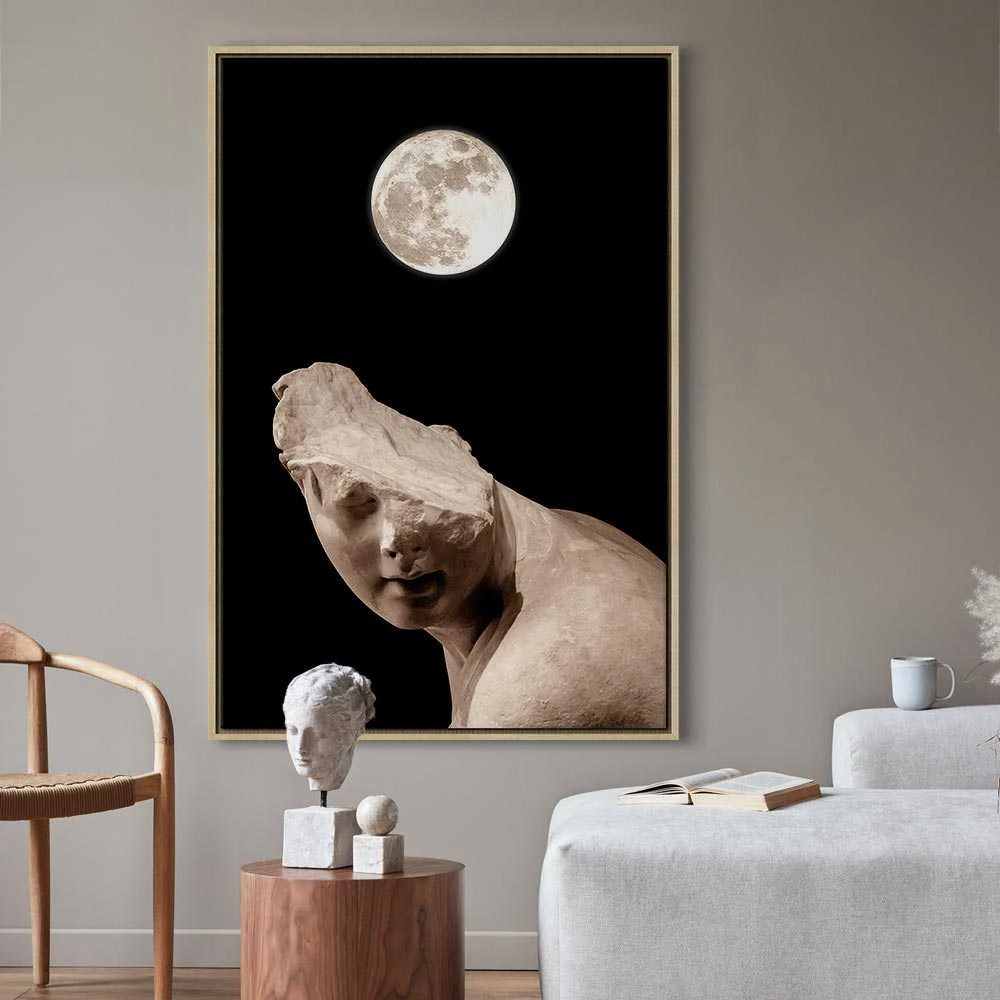 Artgeist Paveikslas - Moon and Statue (1 Part) Vertical