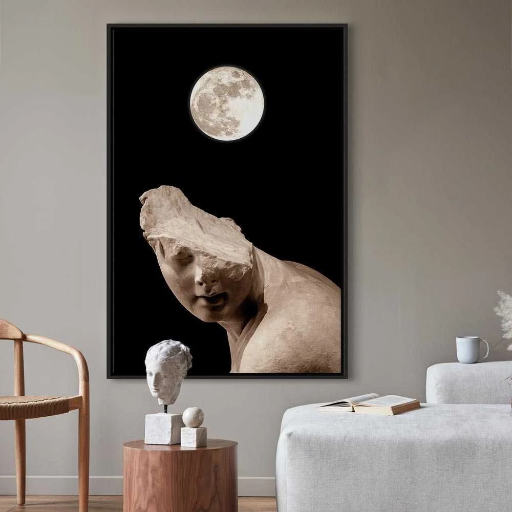 Artgeist Paveikslas - Moon and Statue (1 Part) Vertical