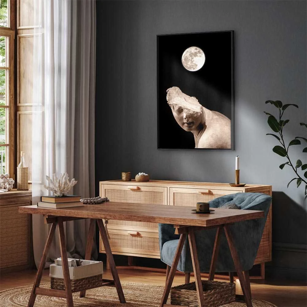 Artgeist Paveikslas - Moon and Statue (1 Part) Vertical