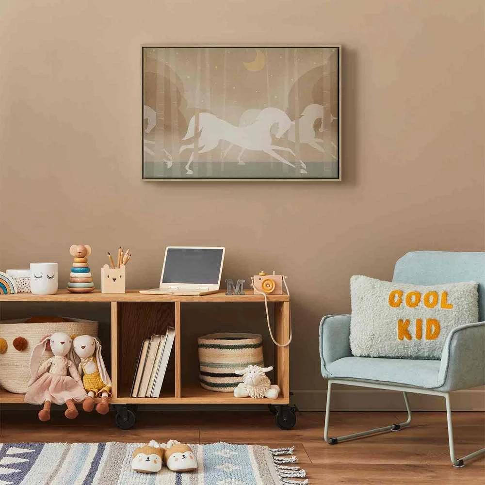 Artgeist Paveikslas - Moon Horses - Horses Galloping Among Trees on a Starry Night