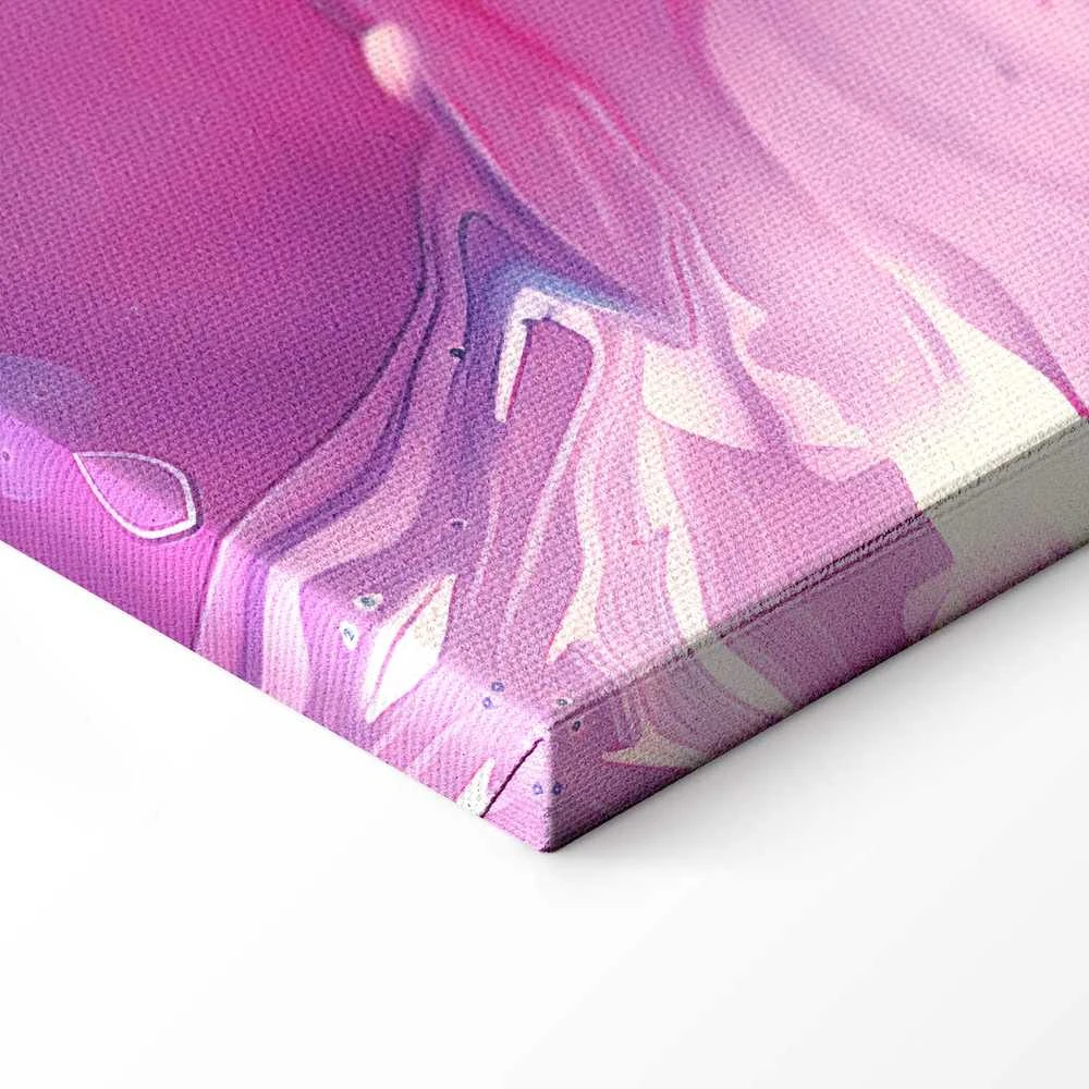 Artgeist Paveikslas - Night Flows - Abstract Waves in Shades of Mėlyna and Violet