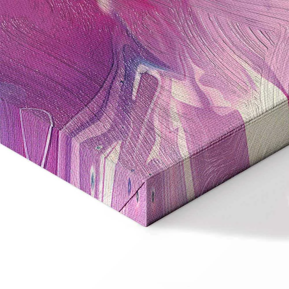 Artgeist Paveikslas - Night Flows - Abstract Waves in Shades of Mėlyna and Violet