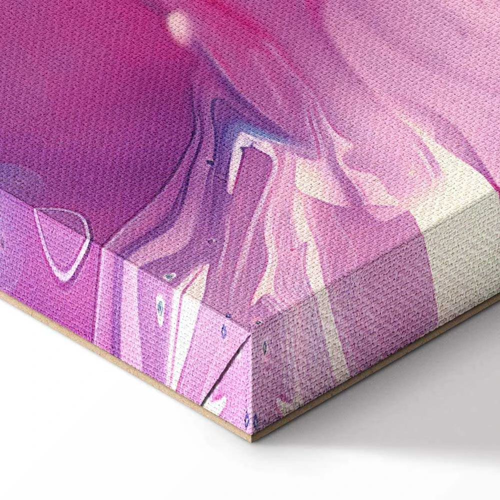 Artgeist Paveikslas - Night Flows - Abstract Waves in Shades of Mėlyna and Violet
