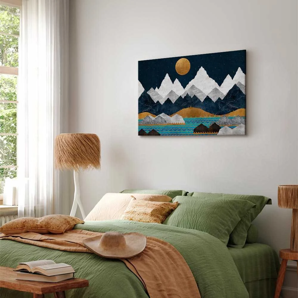 Artgeist Paveikslas - Night in the Mountains (1 Part) Wide