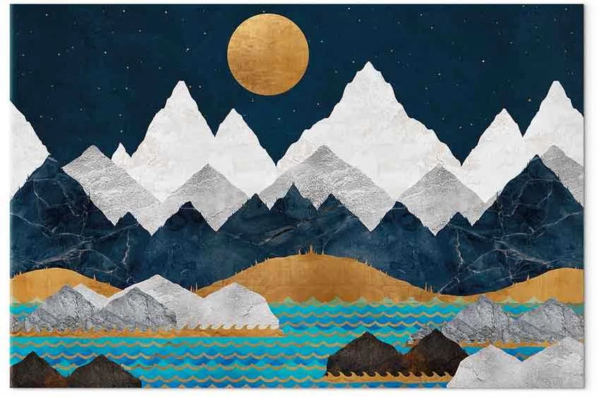 Artgeist Paveikslas - Night in the Mountains (1 Part) Wide