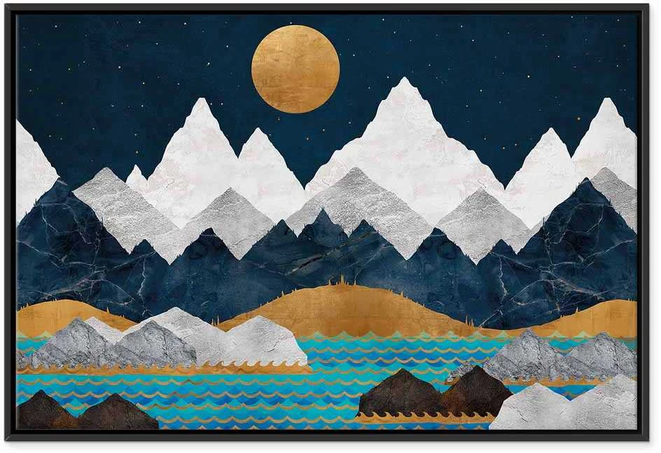 Artgeist Paveikslas - Night in the Mountains (1 Part) Wide
