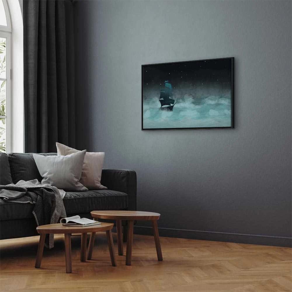 Artgeist Paveikslas - Night Waves (1 Part) Wide - Second Variant