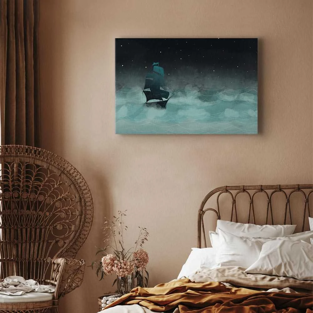 Artgeist Paveikslas - Night Waves (1 Part) Wide - Second Variant