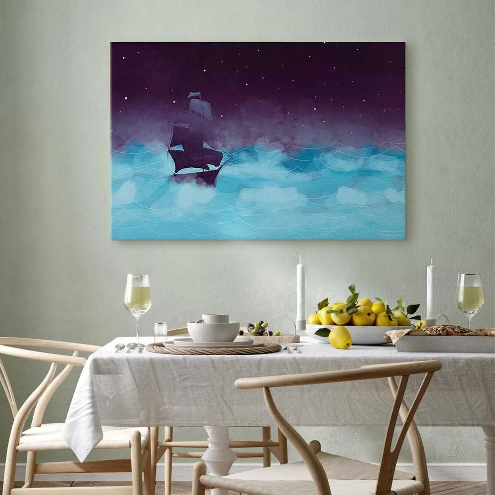 Artgeist Paveikslas - Night Waves (1 Part) Wide - Third Variant