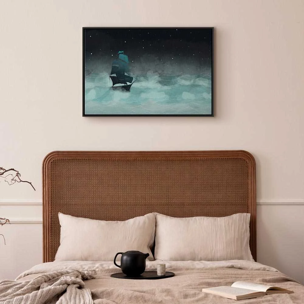 Artgeist Paveikslas - Night Waves (1 Part) Wide - Second Variant