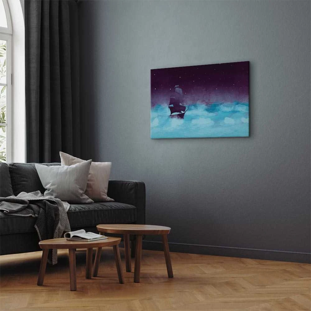 Artgeist Paveikslas - Night Waves (1 Part) Wide - Third Variant
