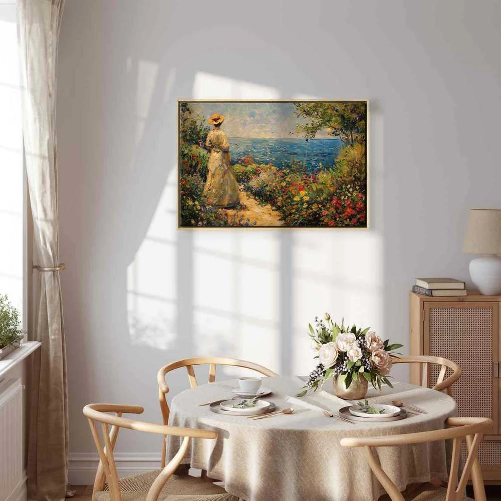 Artgeist Paveikslas - Nostalgic impression - a pensive woman contemplating