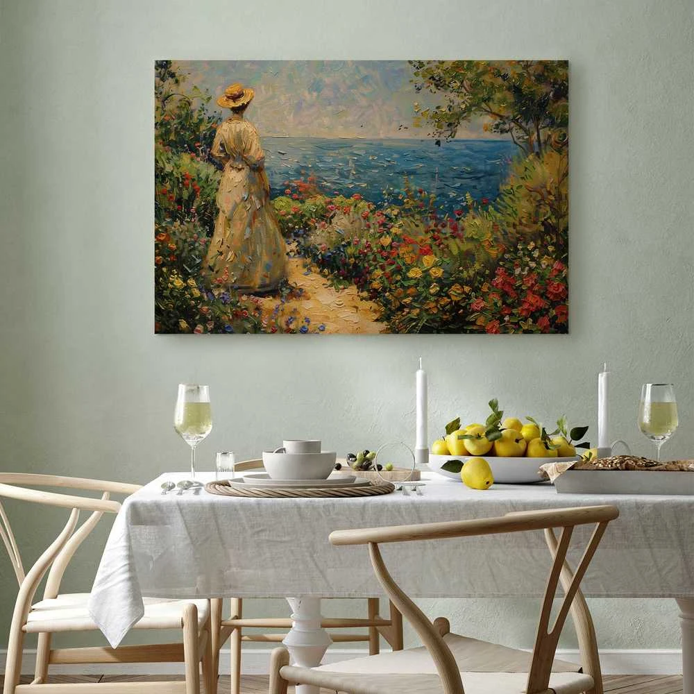 Artgeist Paveikslas - Nostalgic impression - a pensive woman contemplating