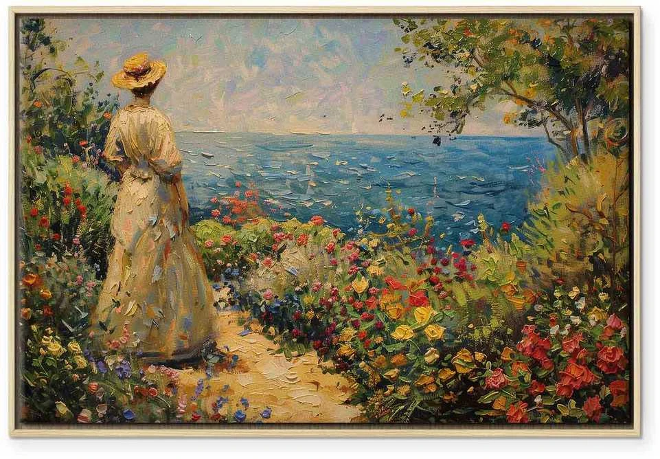 Artgeist Paveikslas - Nostalgic impression - a pensive woman contemplating