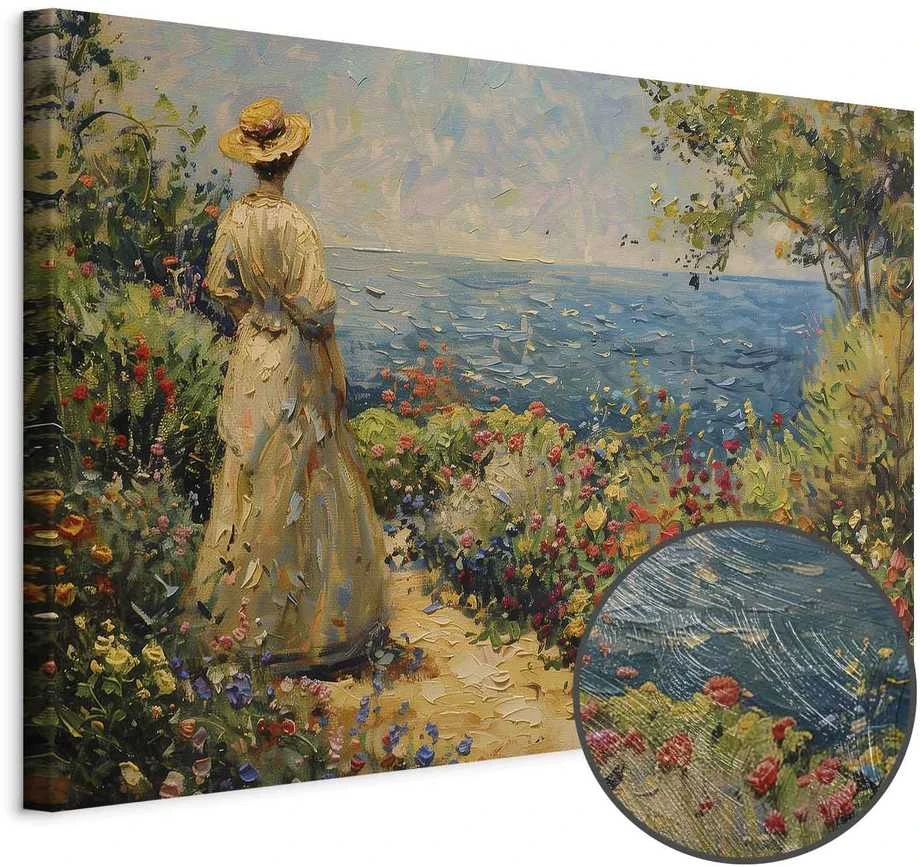 Artgeist Paveikslas - Nostalgic impression - a pensive woman contemplating