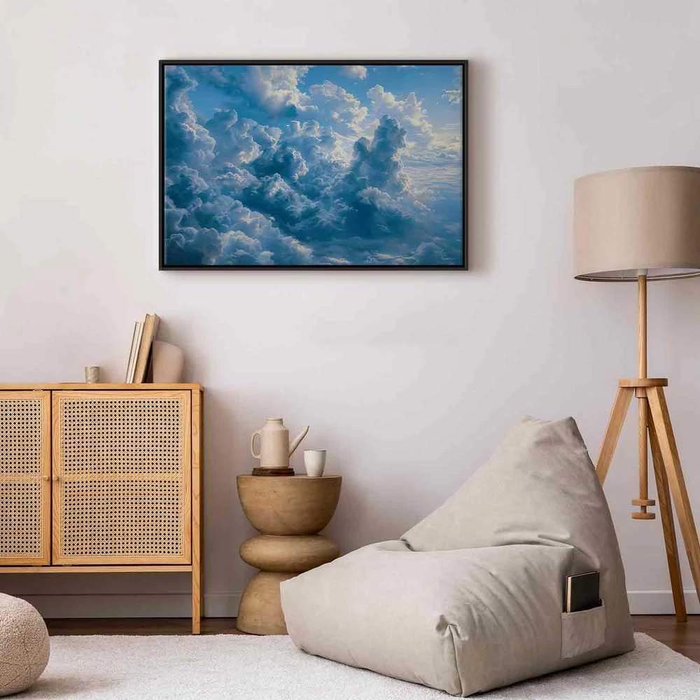 Artgeist Paveikslas - Ocean in the Air: Waving Clouds Reflecting Morning Light