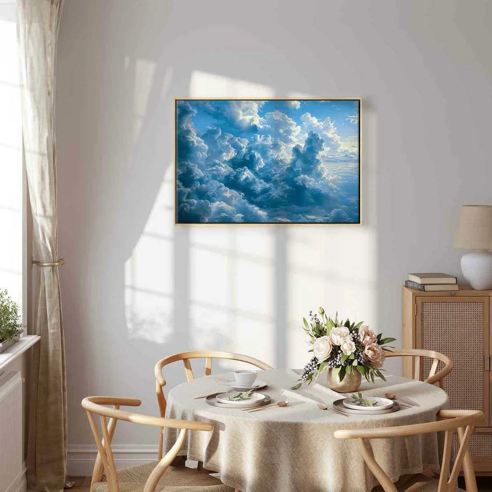 Artgeist Paveikslas - Ocean in the Air: Waving Clouds Reflecting Morning Light