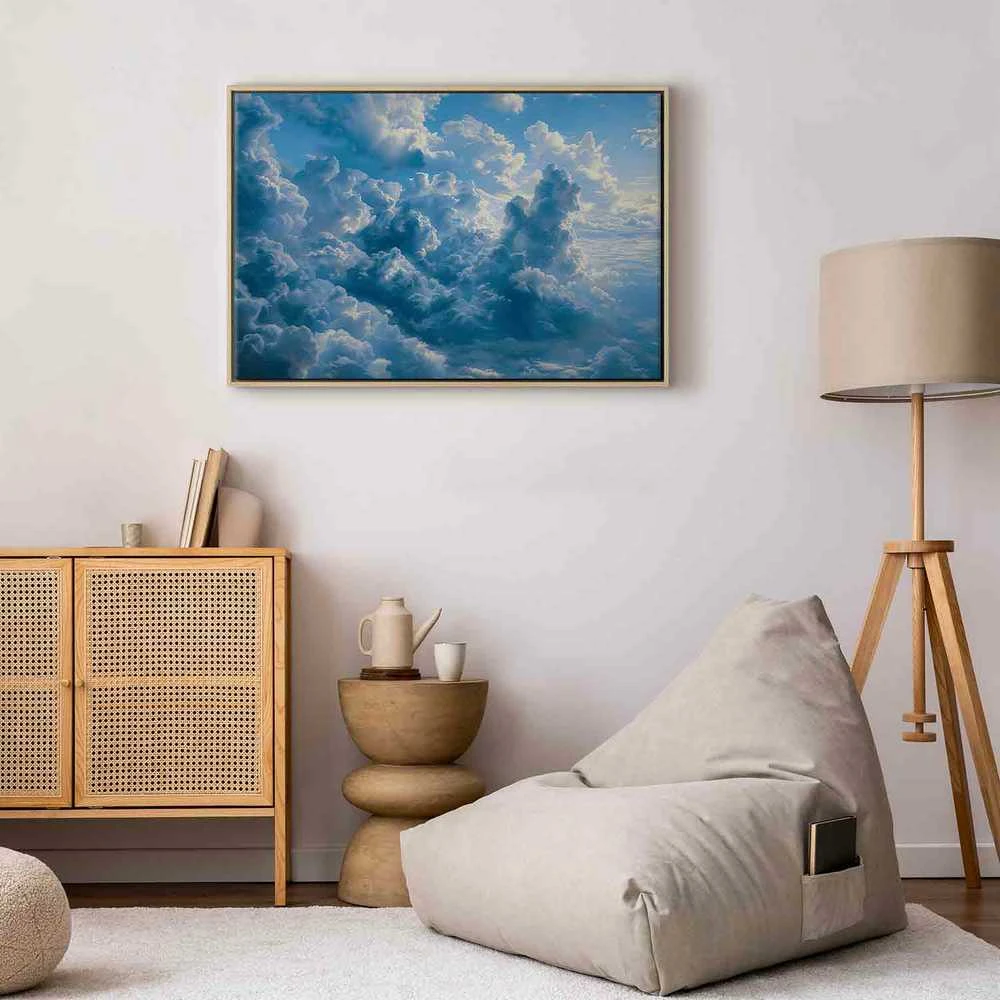 Artgeist Paveikslas - Ocean in the Air: Waving Clouds Reflecting Morning Light