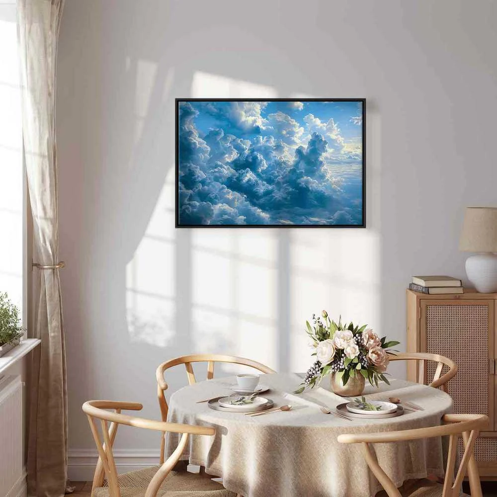 Artgeist Paveikslas - Ocean in the Air: Waving Clouds Reflecting Morning Light