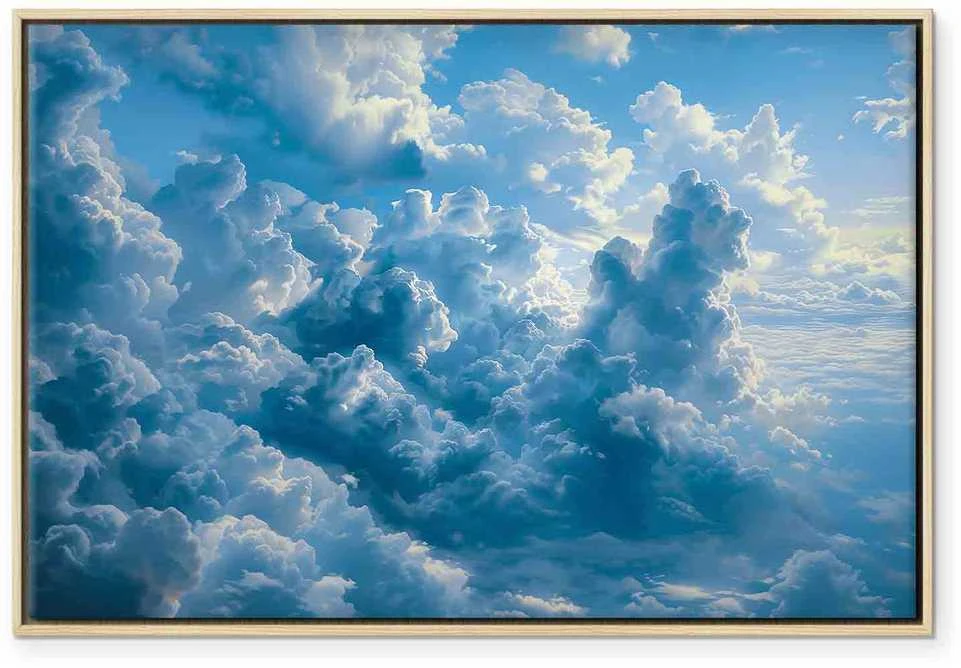 Artgeist Paveikslas - Ocean in the Air: Waving Clouds Reflecting Morning Light