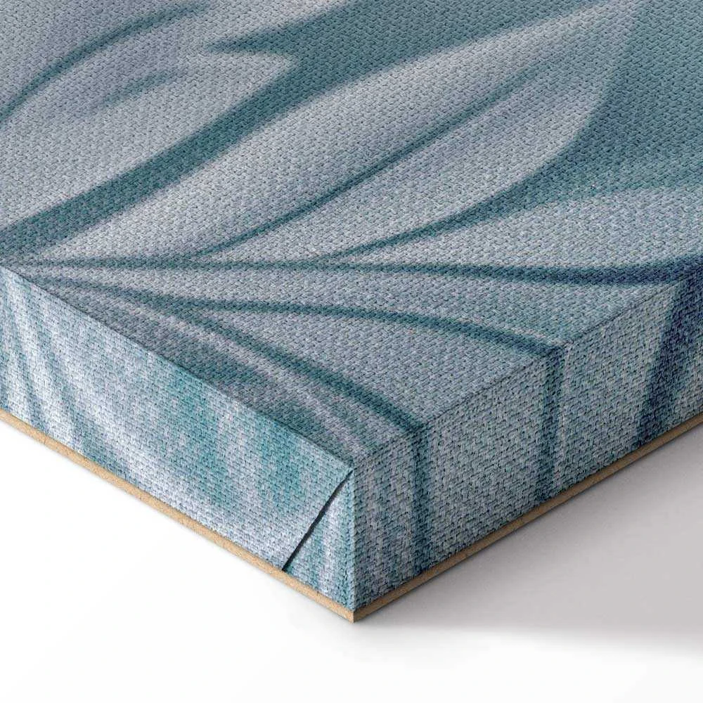 Artgeist Paveikslas - Ornaments in Worn Muted Turquoises: Delicate Plant Pattern