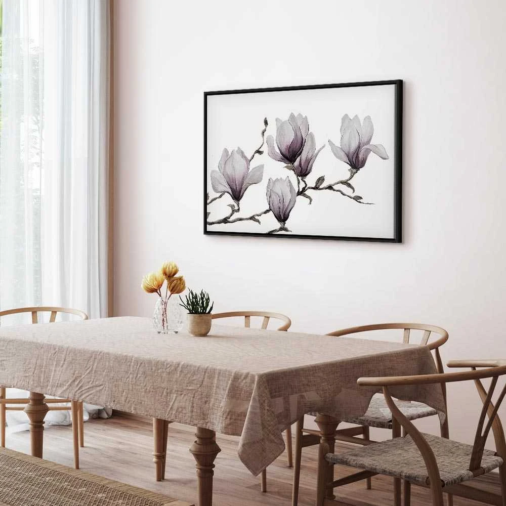 Artgeist Paveikslas - Painted Magnolias (1 Part) Wide