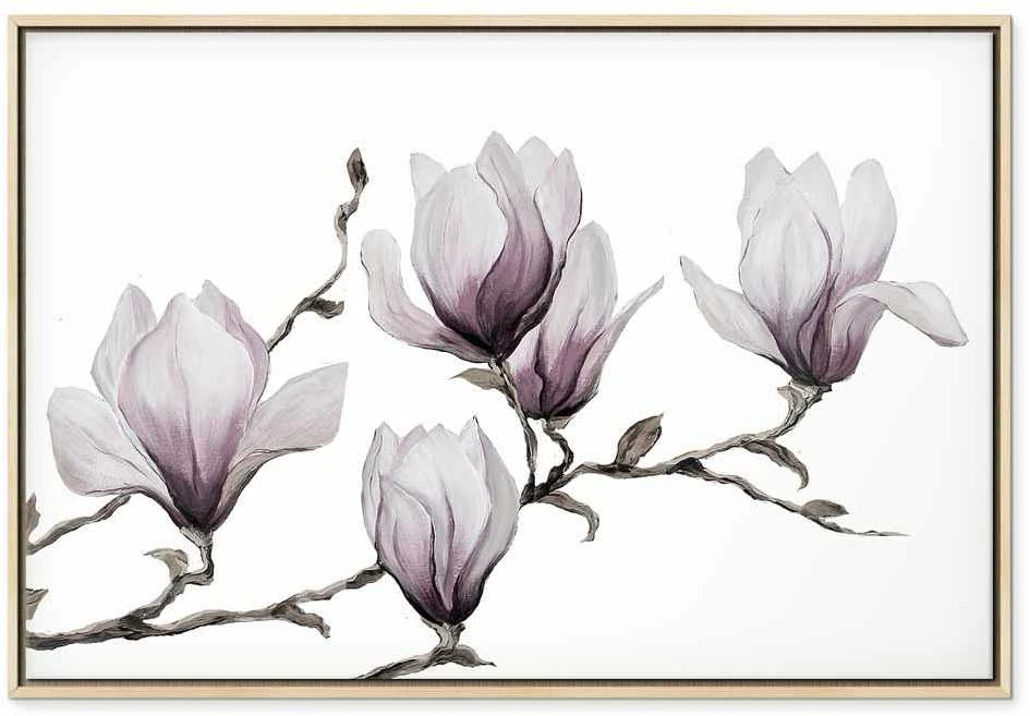 Artgeist Paveikslas - Painted Magnolias (1 Part) Wide