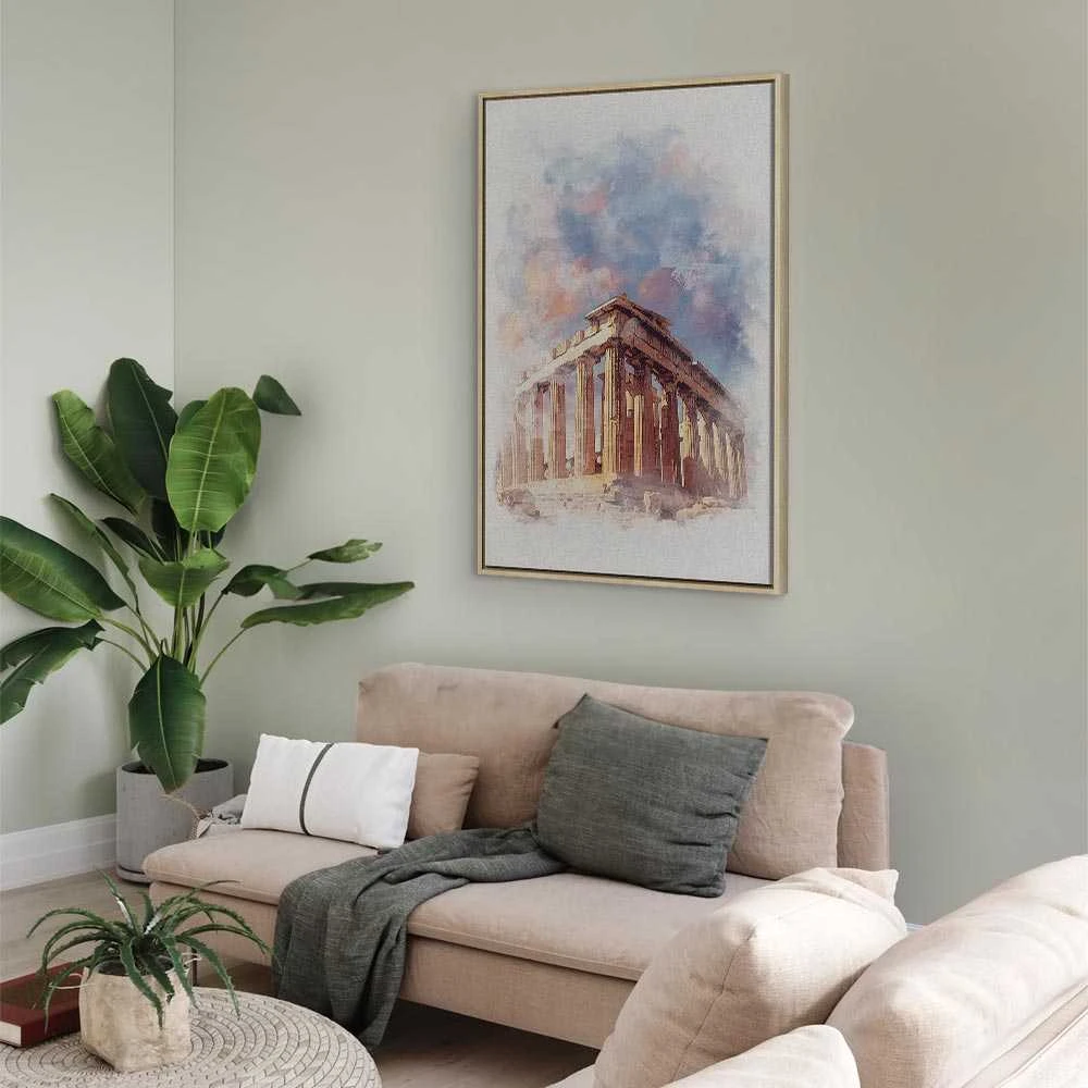 Artgeist Paveikslas - Painted Parthenon (1 Part) Vertical