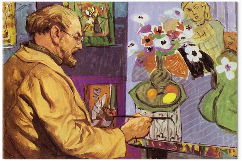 Artgeist Paveikslas - Painting by Henri Matisse (colour lithograph)