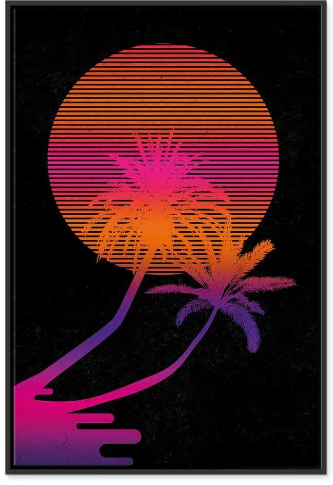 Artgeist Paveikslas - Palm at Sunrise (1 Part) Vertical