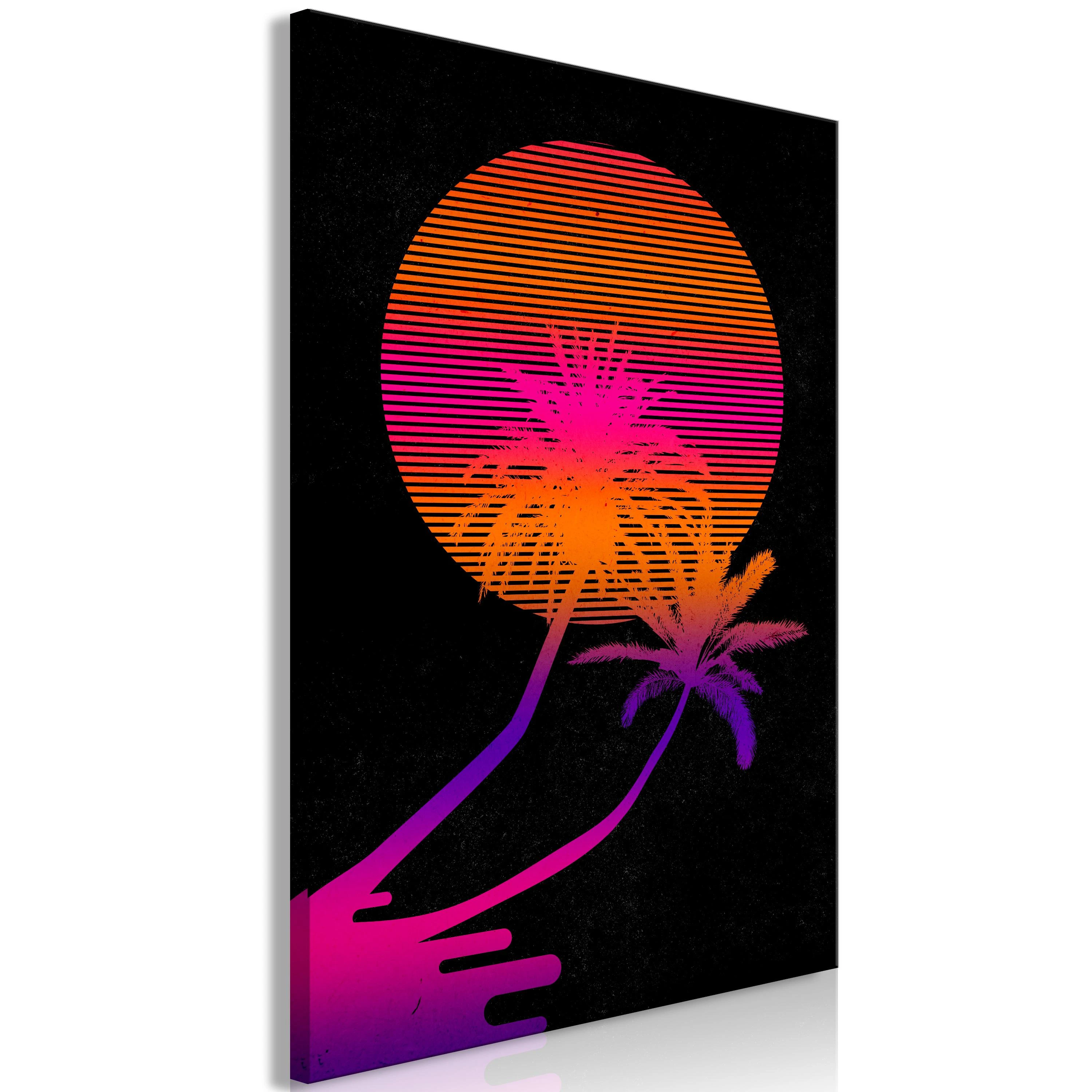 Artgeist Paveikslas - Palm at Sunrise (1 Part) Vertical