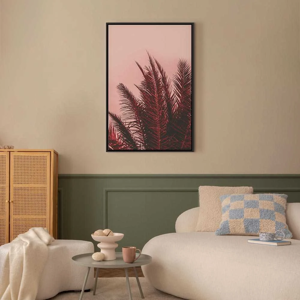 Artgeist Paveikslas - Palm Trees at Sunset (1 Part) Vertical