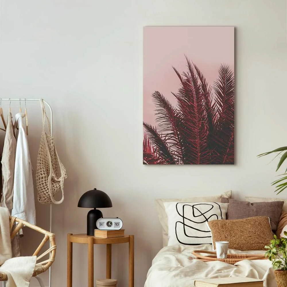 Artgeist Paveikslas - Palm Trees at Sunset (1 Part) Vertical