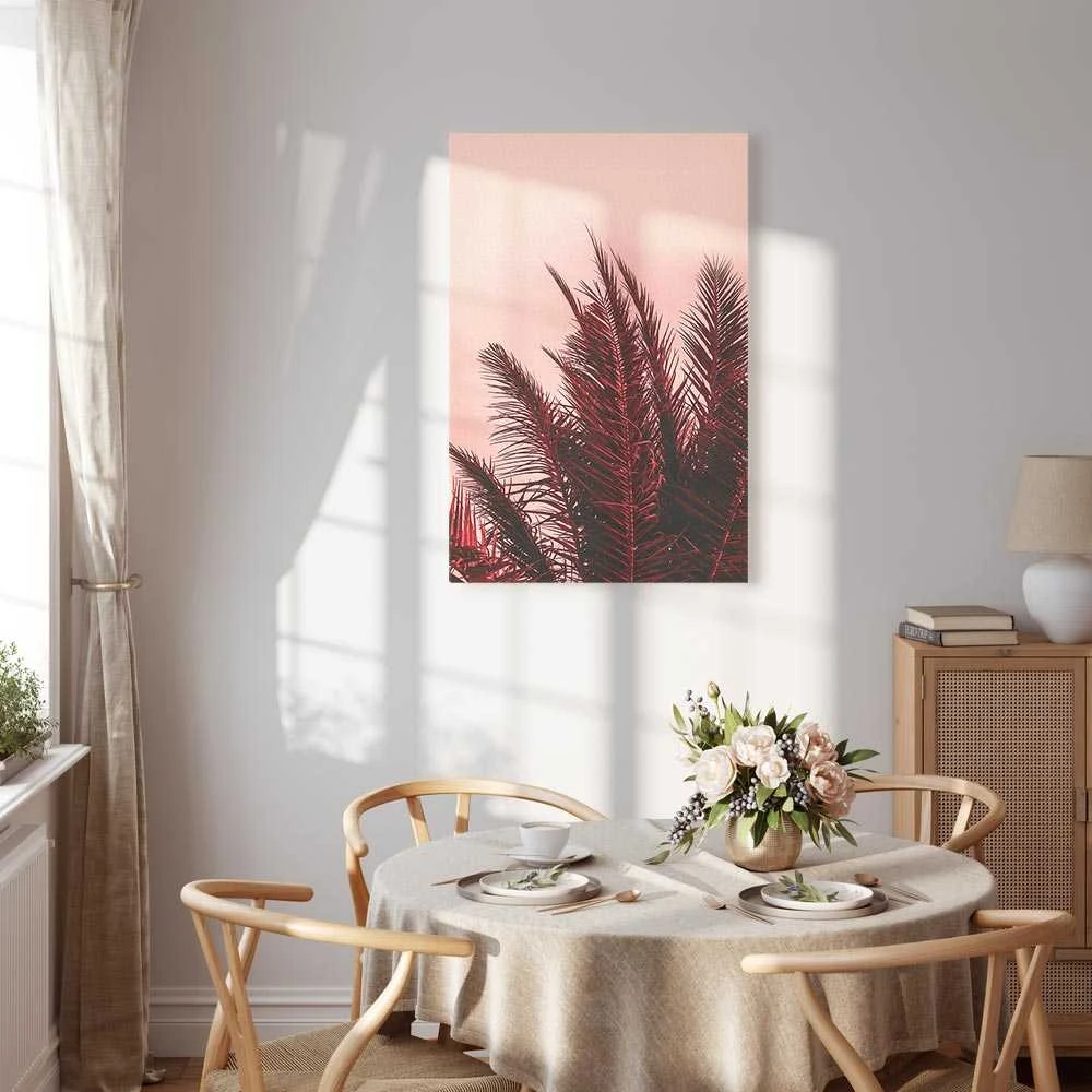 Artgeist Paveikslas - Palm Trees at Sunset (1 Part) Vertical