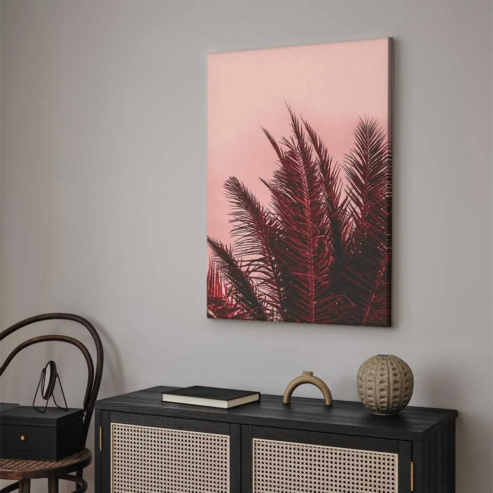 Artgeist Paveikslas - Palm Trees at Sunset (1 Part) Vertical