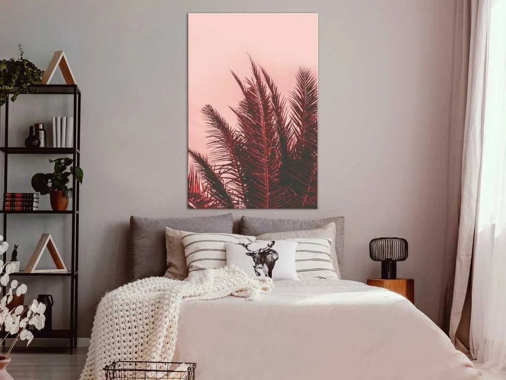 Artgeist Paveikslas - Palm Trees at Sunset (1 Part) Vertical