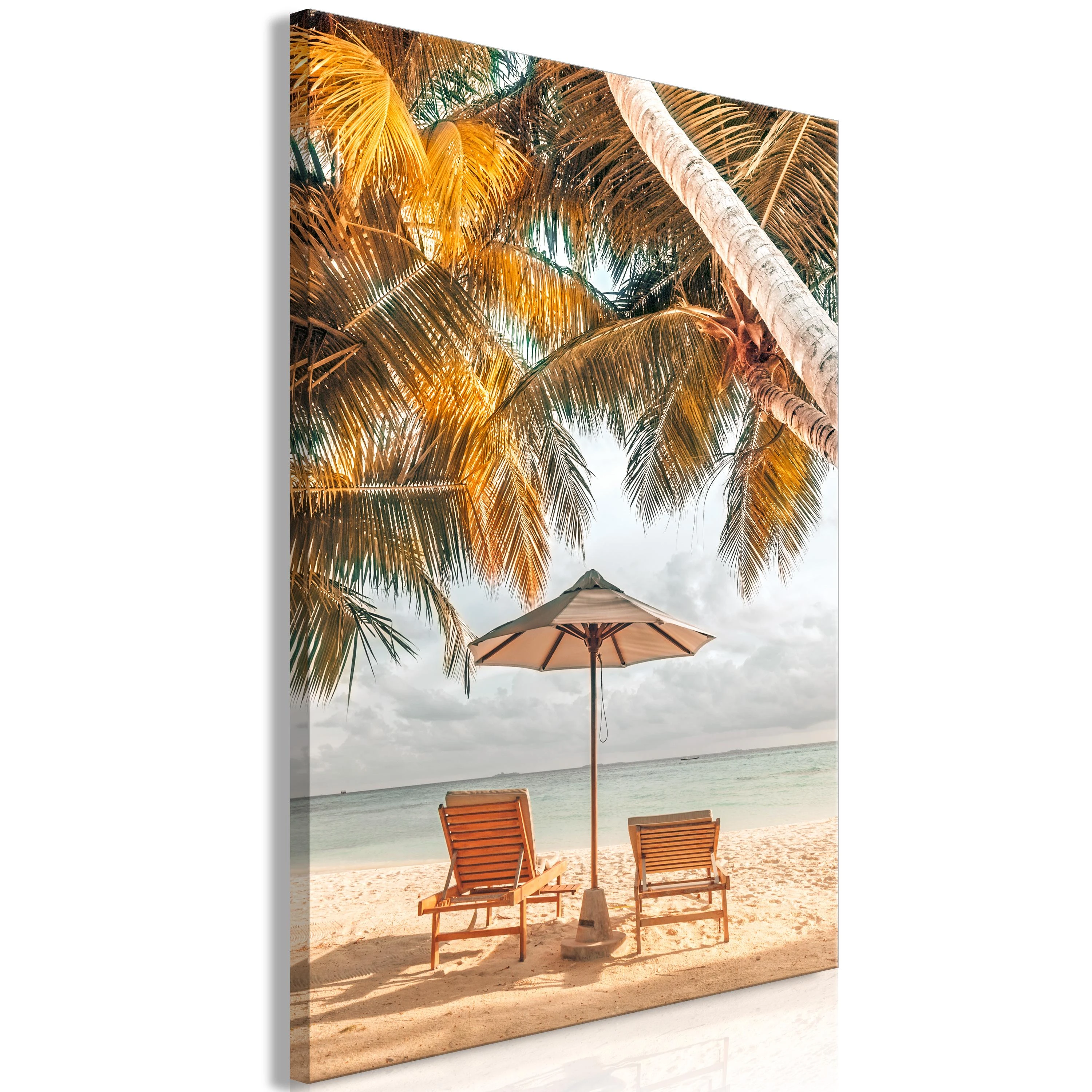 Artgeist Paveikslas - Palm Umbrella (1 Part) Vertical