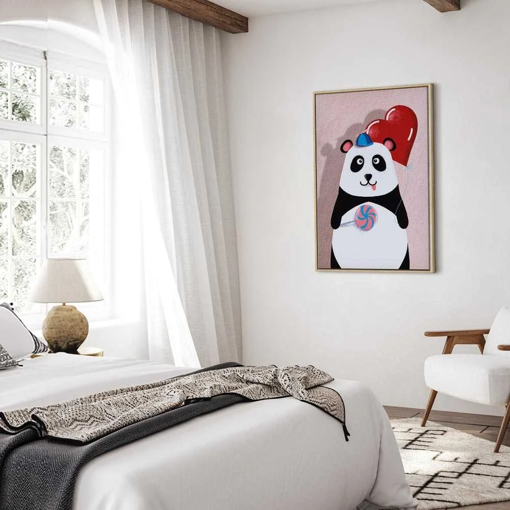 Artgeist Paveikslas - Panda with a Balloon (1 Part) Vertical
