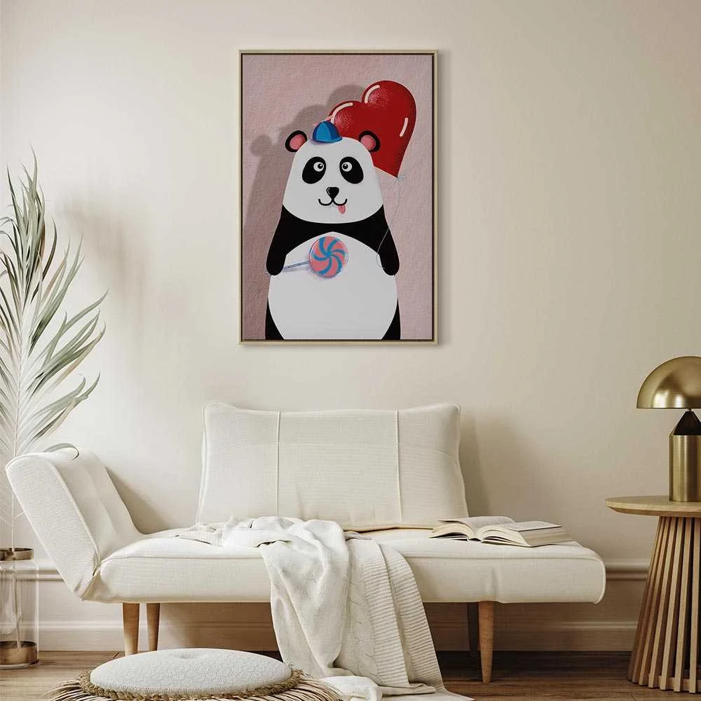 Artgeist Paveikslas - Panda with a Balloon (1 Part) Vertical