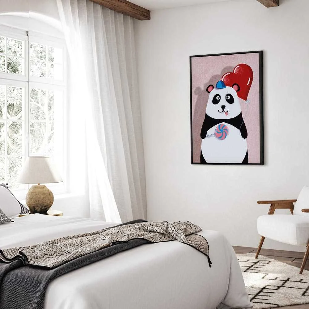 Artgeist Paveikslas - Panda with a Balloon (1 Part) Vertical