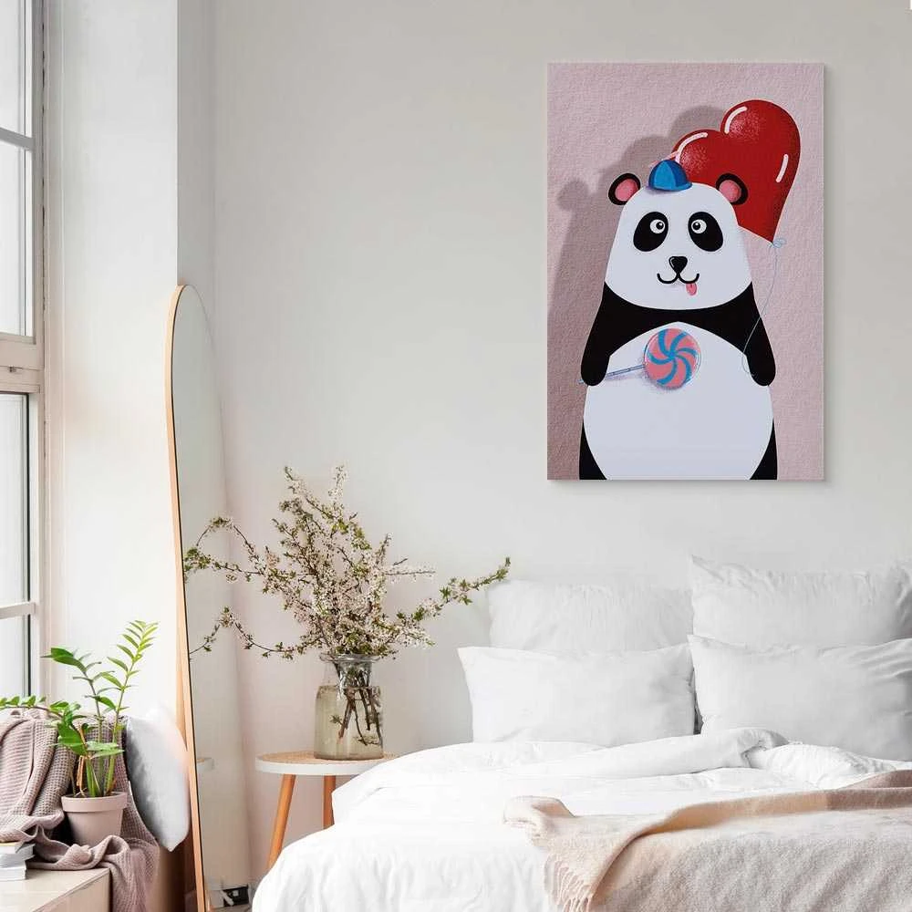 Artgeist Paveikslas - Panda with a Balloon (1 Part) Vertical