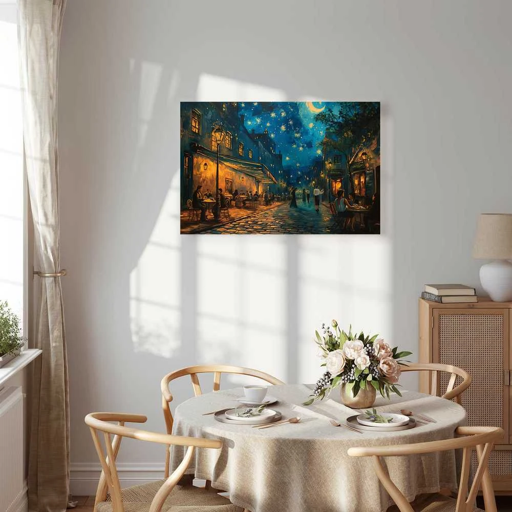 Artgeist Paveikslas - Paris street – a painting inspired by Vincent van Gogh's style