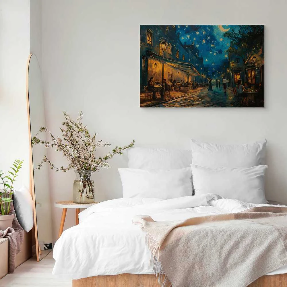 Artgeist Paveikslas - Paris street – a painting inspired by Vincent van Gogh's style