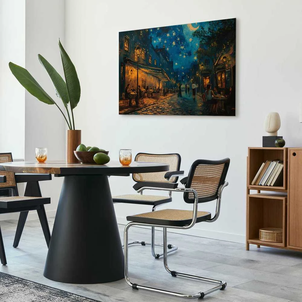 Artgeist Paveikslas - Paris street – a painting inspired by Vincent van Gogh's style
