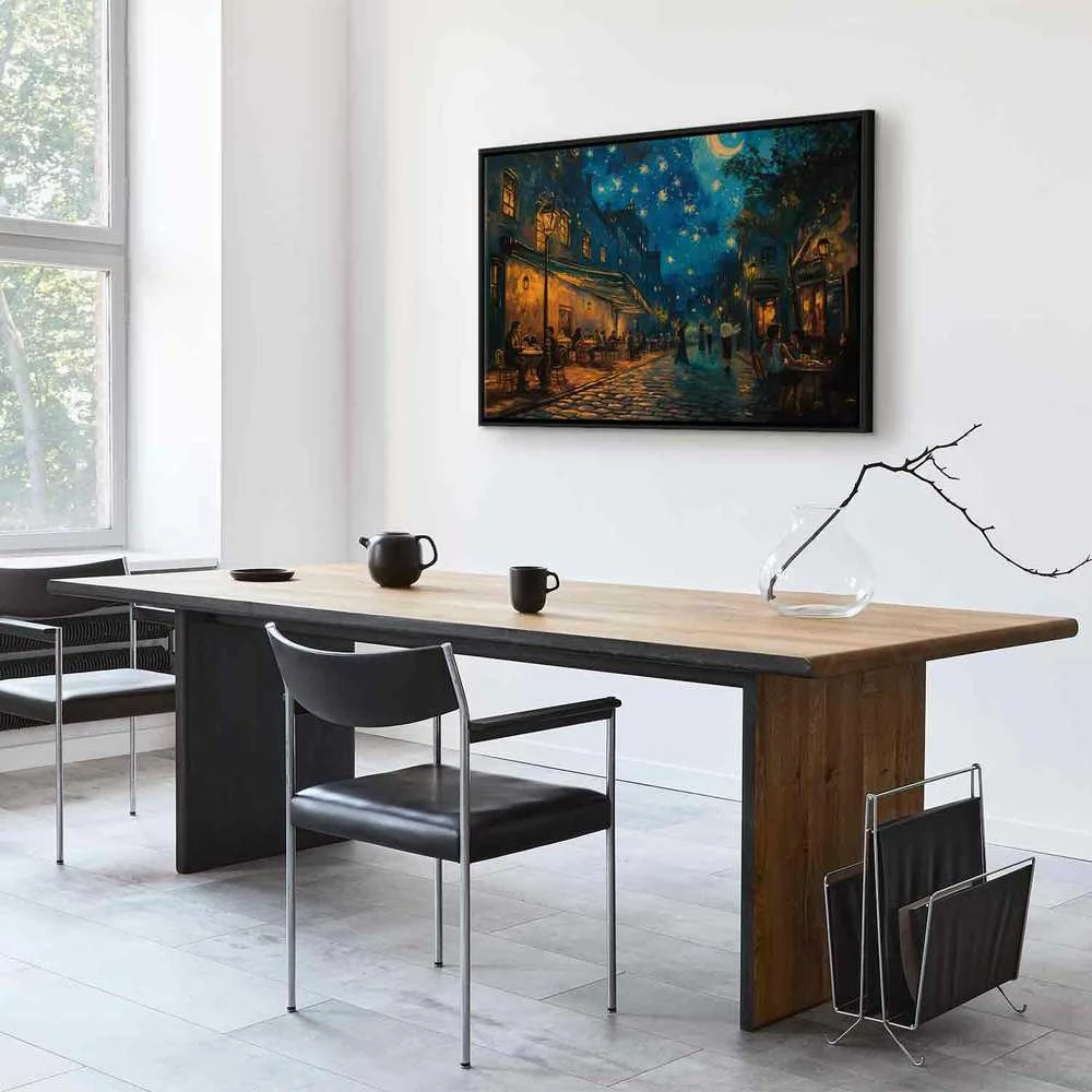 Artgeist Paveikslas - Paris street – a painting inspired by Vincent van Gogh's style