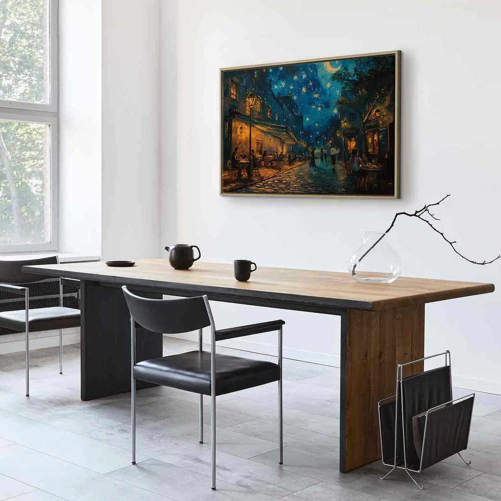 Artgeist Paveikslas - Paris street – a painting inspired by Vincent van Gogh's style