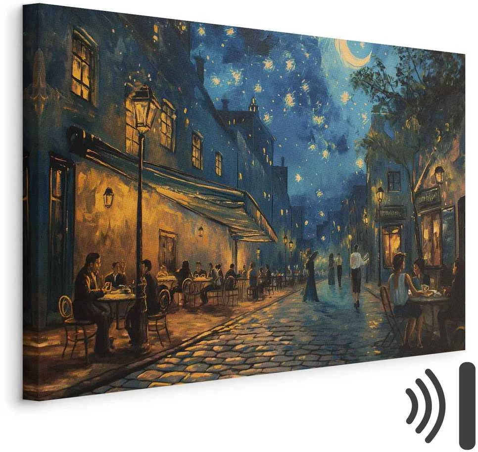 Artgeist Paveikslas - Paris street – a painting inspired by Vincent van Gogh's style