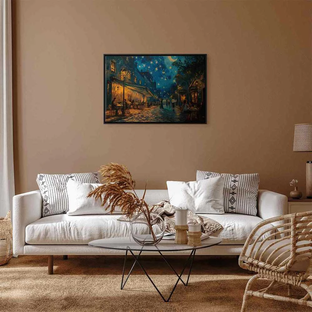 Artgeist Paveikslas - Paris street – a painting inspired by Vincent van Gogh's style