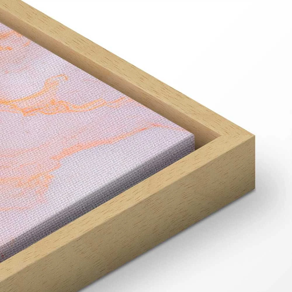 Artgeist Paveikslas - Pastel stones - pink and mėlynas structures on a marble base
