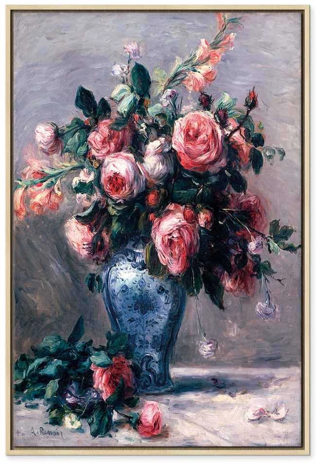 Artgeist Paveikslas - Pierre-Auguste Renoir – Vase of Roses